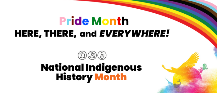 Imagery for Pride and National Indigenous month